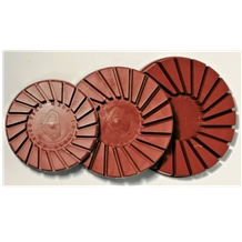 Disco Mars Red Velcro Backed Floor Grinding Disc for Granite