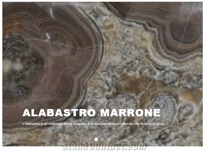 Alabastro Marrone Onyx Slabs