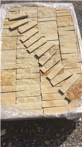 Yellow Sandstone Split Wall Veneer Panels