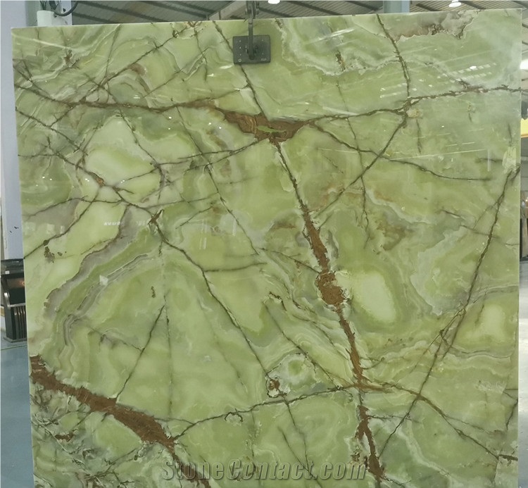 Building Material Natural Luxury Green Onyx Slabs