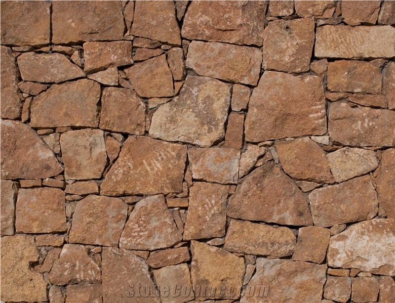 Terra Coral Irregular Wall Stone, Building Stone