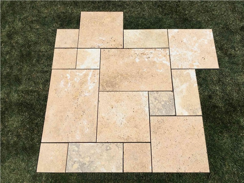 Terra Coral Limestone Tiles Sandblasted