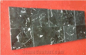 Black Ice Flower Marble Floor Wall Slabs Tiles
