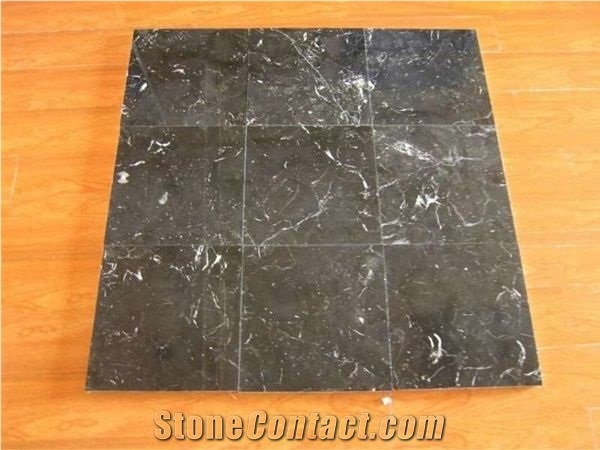 Black Ice Flower Marble Floor Wall Slabs Tiles