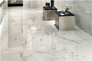 Calacatta White Marble Floor Wall Slabs Tiles
