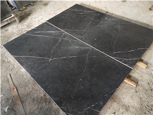 Nero Margiua Black Marble Floor Slabs Tiles