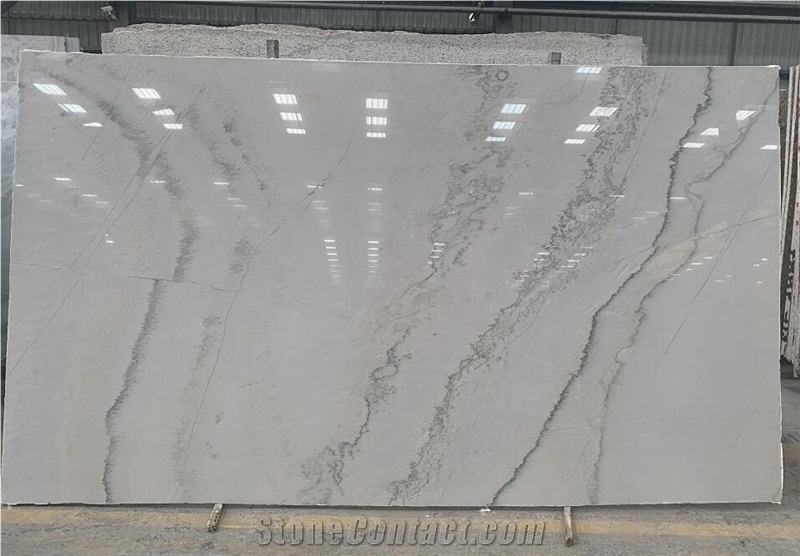 White Macaubas Quartzite Slabs Floor Wall