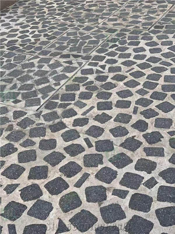 China Green Porphyry Granite Paving Stone