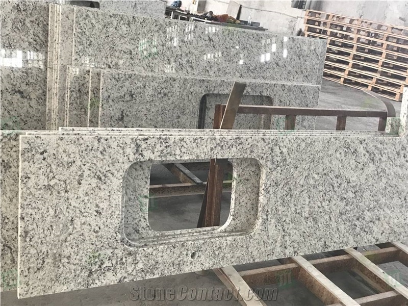 Prefabricated White Rose Granite Countertop