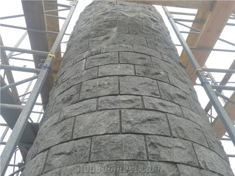 Split Face Granite Wall, Granite Facade