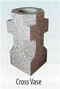 Cross Shape Granite Vase