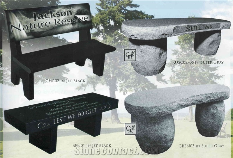 Granite Bunch Chair Monument Headstone Tombstone