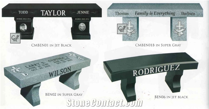 Granite Bunch Chair Monument Headstone Tombstone
