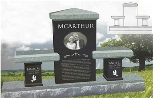 Granite Monument Cremation Memorial Headstone