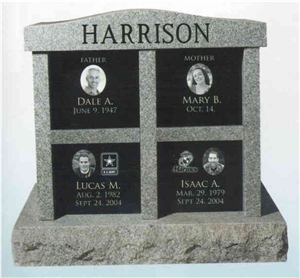 Granite Monument Custom Design Headstone