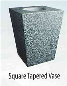 Grey Granite Square Design Vase