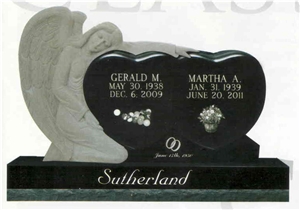 Heart Angel Headstone/Tombstone,Statue Monument