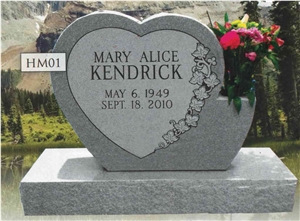 Heart Shape Design Tombstone Monument Headstone