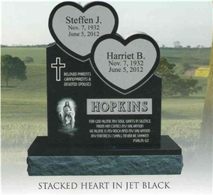 Heart Shape Monument Custom Headstone Tombstone