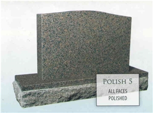 Standard Granite Polished Tombstone Monument