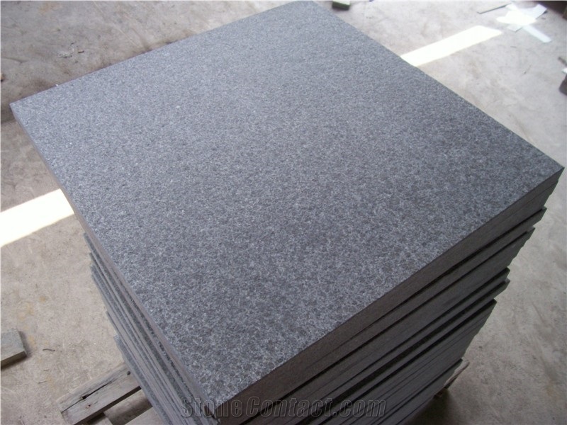 Bush Hammer G684 Black Pearl Granites Tiles/Slabs