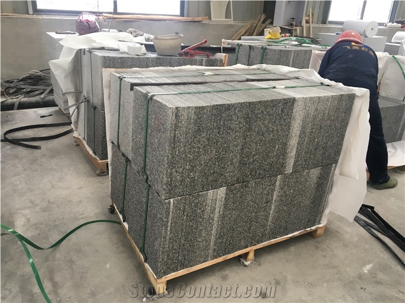 G602 Tiles in Various Sizes Grey Granite