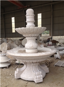 Sculptured Fountain&Water Fountain Beige Marble