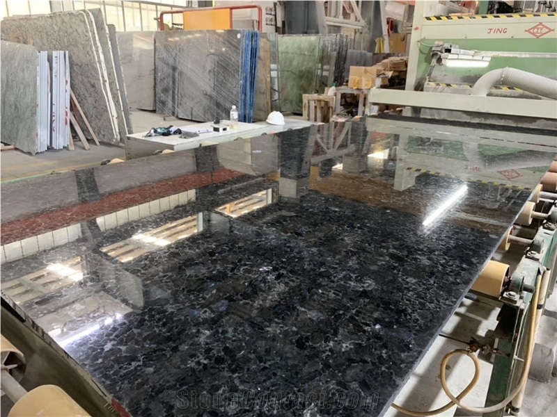 Volga Blue Granite Ukranine Black Granite Slabs & Tiles