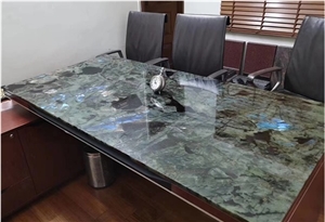 Lemurian Blue Granite Countertop,Blue Stone Table Top