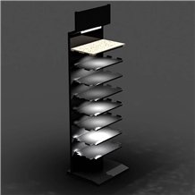 High-End Fashion Marble Granite Display Stand Rack