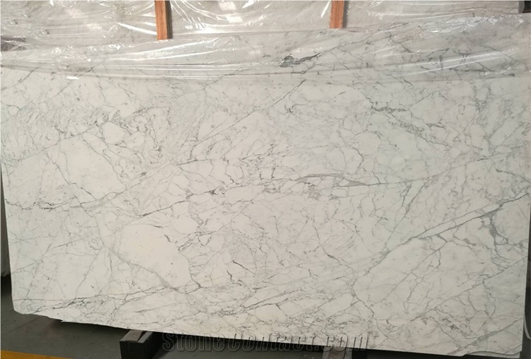 Bianco Venato Statuario White Marble Tiles Slab