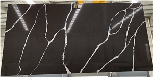 Black Artificial Stone Quartz Slabs&Tiles
