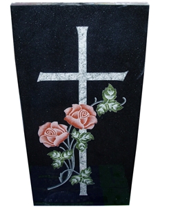 Celtic Cross Grave Black Granite Headstones