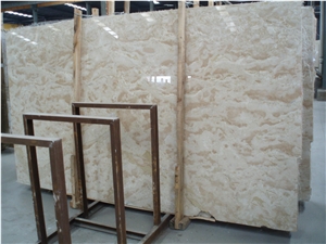 Borneo Beige Malay Botticino Marble Slab Wall Tile