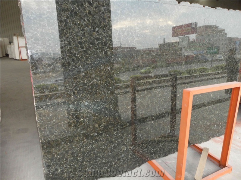 Butterfly Green Granite Slabs Cut to Size Tiles
