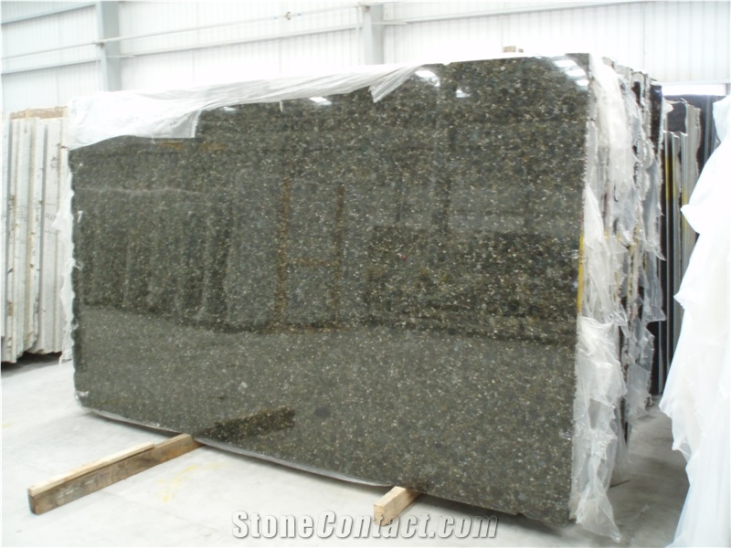 Butterfly Green Granite Slabs Cut to Size Tiles