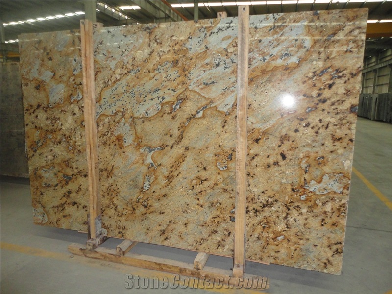 Lapidus Gold Star Granite Slabs for Wall Floor