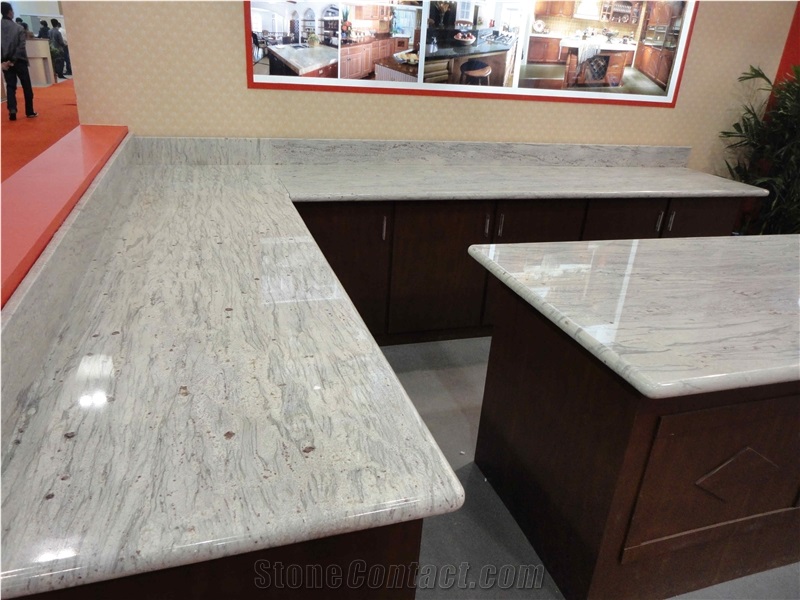 River White Granite Slabs for Kitchen Countertops