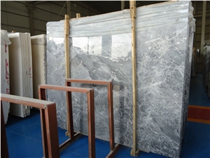 Romantic Grey Marble Slabs Wall Cut to Size Tiles