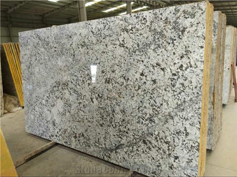 Whisper White Granite Slabs