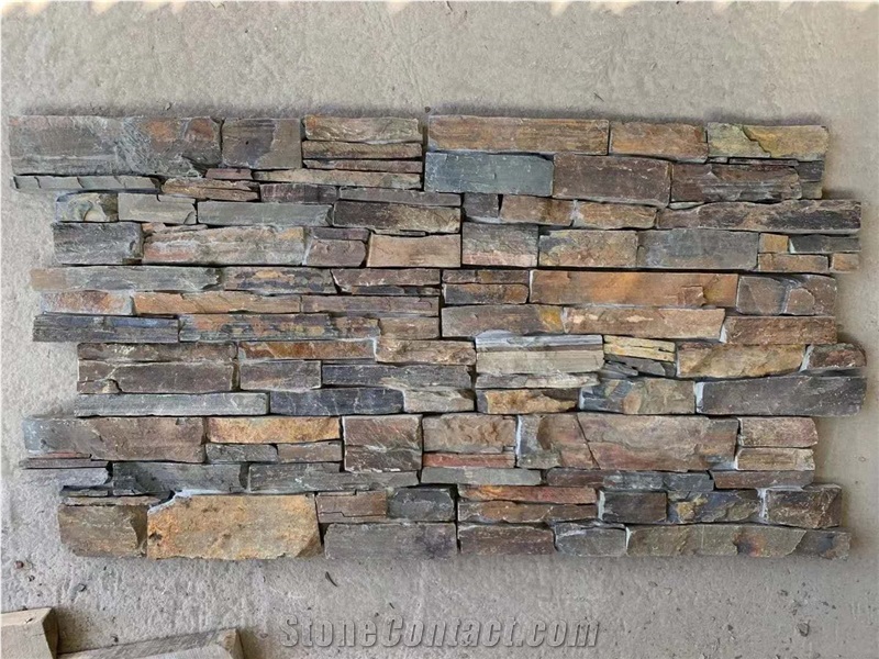 China Rust Slate Split Culture Stones