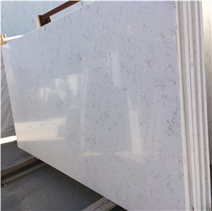 Bianco Carrara White Quartz Stone Slabs