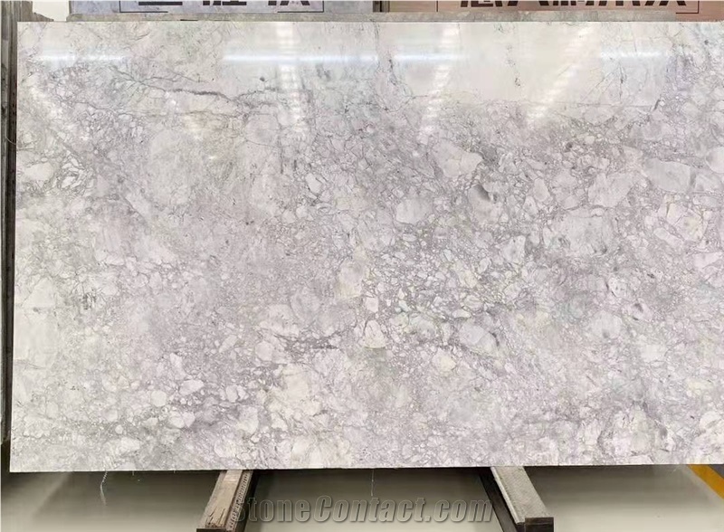 Super White Calacatta Grey Marble Slab