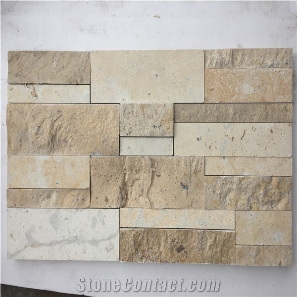 Yellow Limestone Ledgestone Panel,Walling Cladding