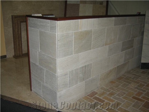 Natural Surface White Quartzite Wall Tiles
