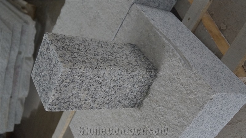 New G623 Granite Six Side Palisade, China Bianco Sardo Granite Palisade, Landscaping