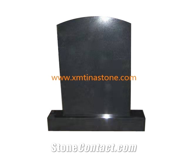 Black Color Gravestone Polished Tombstone