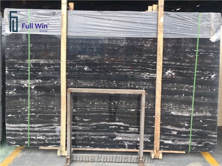 Black Marble Wall Covering