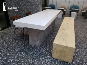 Drink Shop Rectangle Stone Table