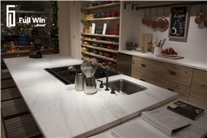 White Marble Kitchen Countertop
